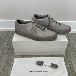 SOLD Size 38 grey Common Projects sneakers with box
